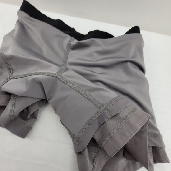 Nine Line Shorts Womens M Gray 4 inch Athletic With built-in compression briefs - Picture 8 of 10
